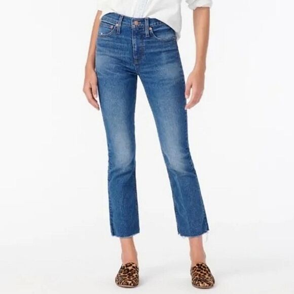 J. Crew Womens 9" Billie Mid-Rise Demi-Boot Crop Jeans Size 27 NWT - Picture 14 of 15